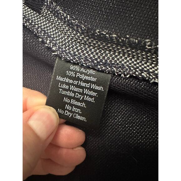 Exclusively Misook Knit Cardigan With Black  Trim And Pockets Size Large NWT - Picture 5 of 10